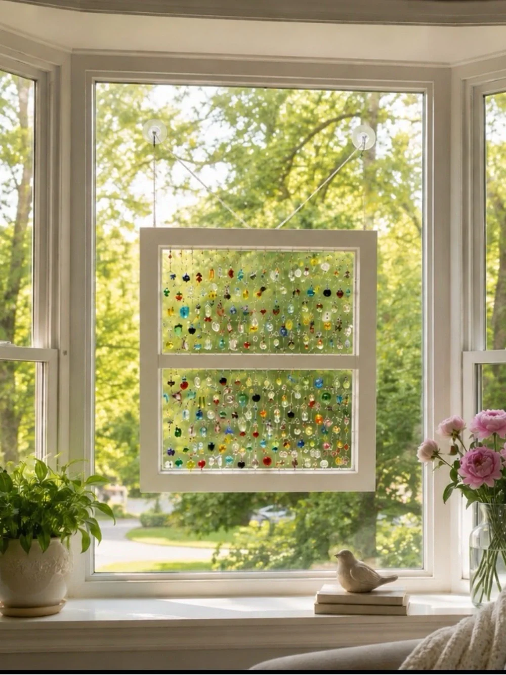 Beaded Window Panel - Multicolor dun catcher